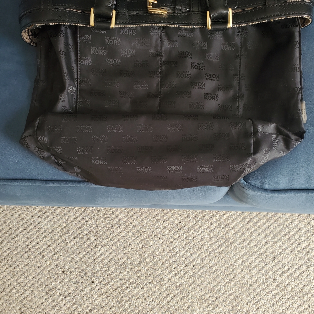 Michael Kors Monogrammed Canvas Handbag - Picture 3 of 16